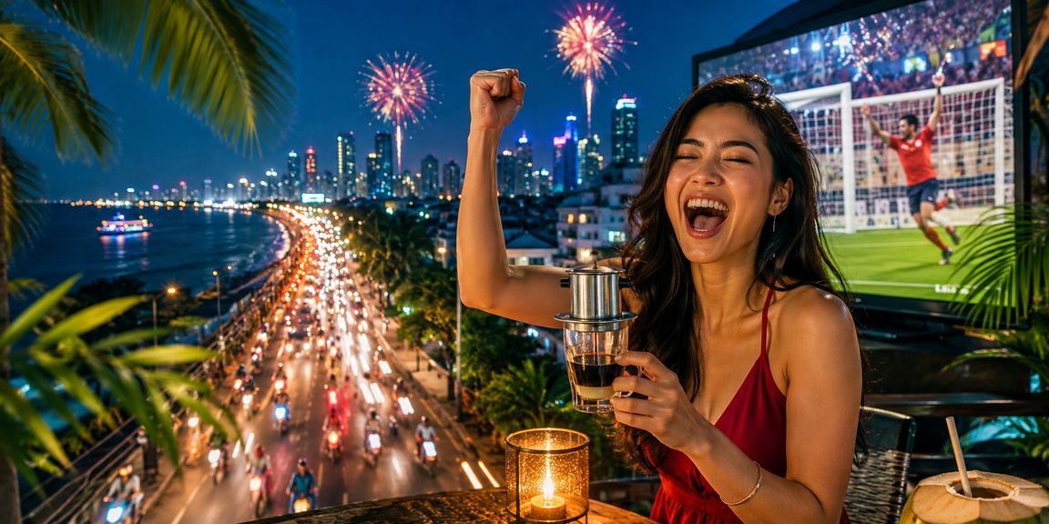 Người dùng tại quán cà phê xem khu hỗ trợ giải trí trên máy tính