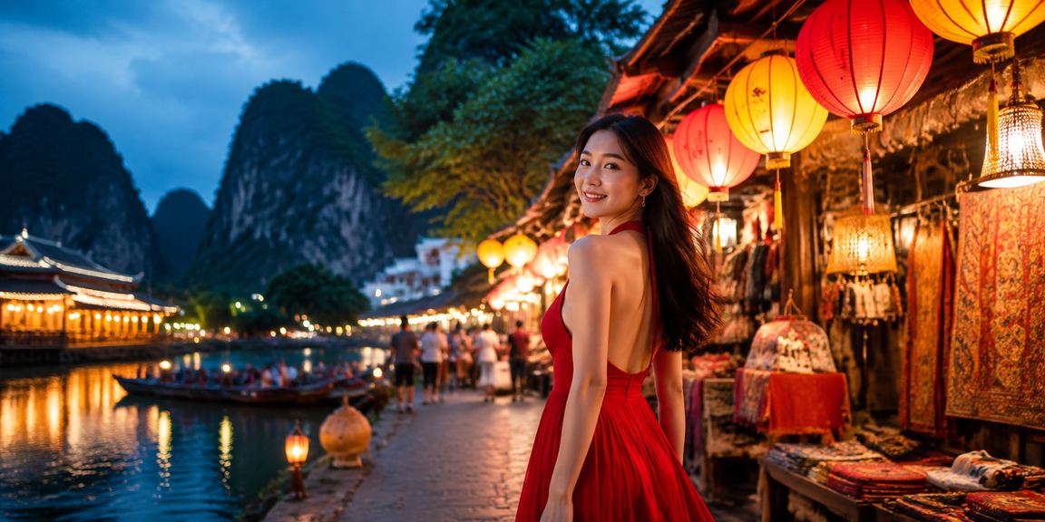 Không khí chợ đêm Ninh Bình gợi bối cảnh đăng ký và ưu đãi VIP